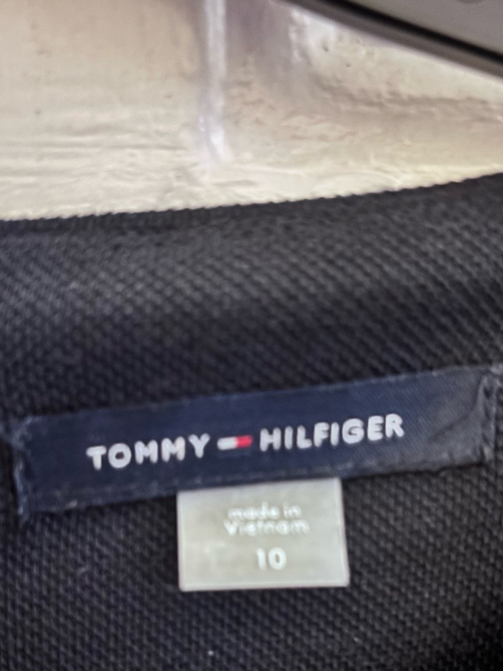 Tommy Hilfiger Navy Mini Dress with White Trim Accents - Picture 6 of 7